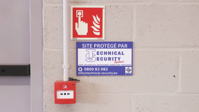 Alarme détection incendie : Intermarché
